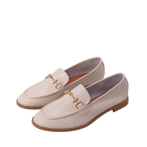 Mocasín Loafer Gracia Beige Julia