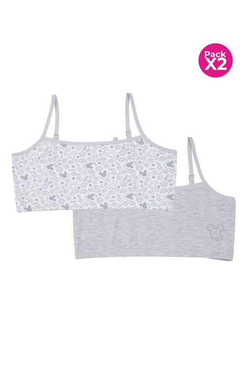 Top para niña en algodón coleccion Minnie paquete x2