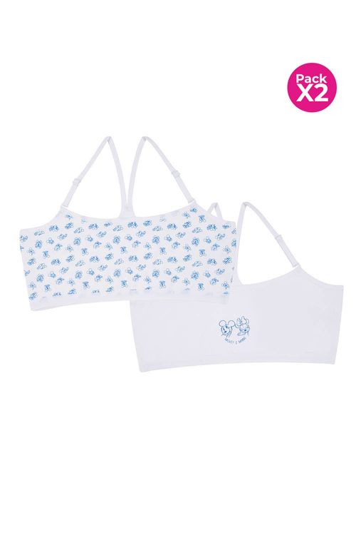 Top para niña coleccion paquete x2 disney en algodón