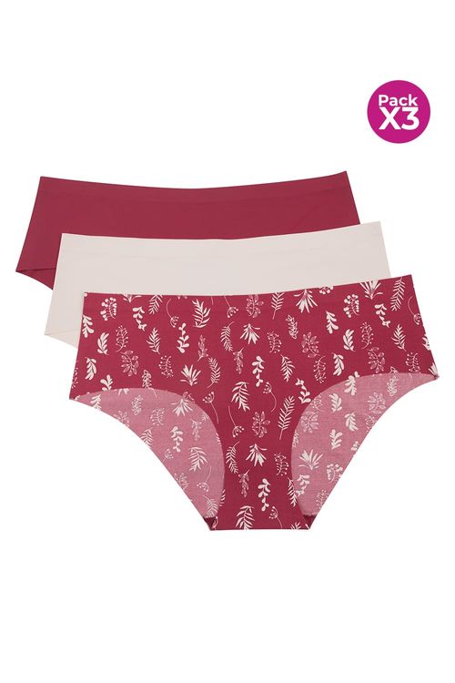 Panty hipster invisible paquete x3