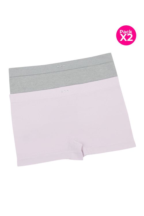 Panty tipo bóxer seamless x2 unidades