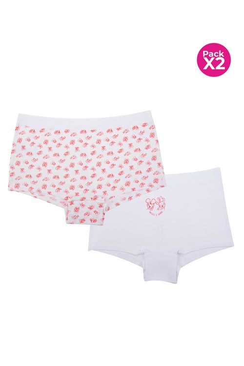 Boxer coleccion Minnie para adolecentes paquete x2