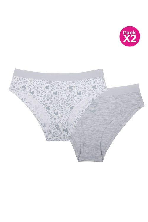 Hipster en algodón para niña coleccion Minnie paquete x2