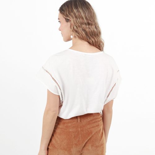 Camiseta Cuello V Manga Corta