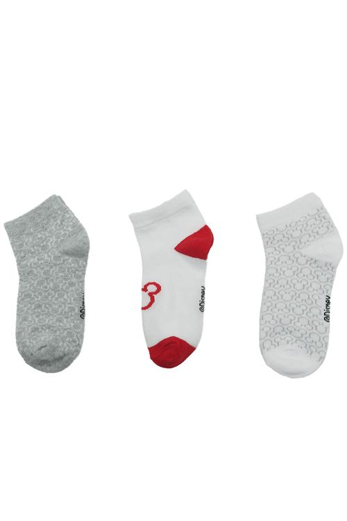 Paquetería x3 medias tipo tobillera algodón niñas disney