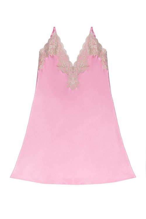 Conjunto bata y batola manga larga en satin