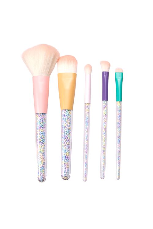 Set de brochas x5 unidades colores candy