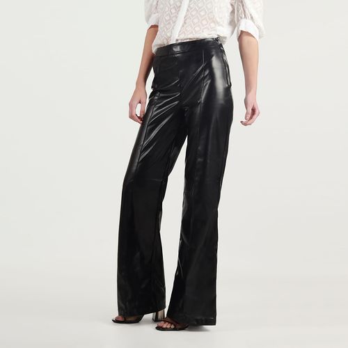 Pantalon tiro alto bota flare