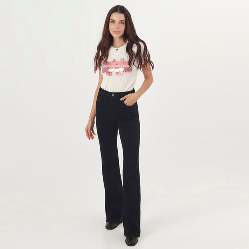 Jean Muse Tiro Alto Bota Flare