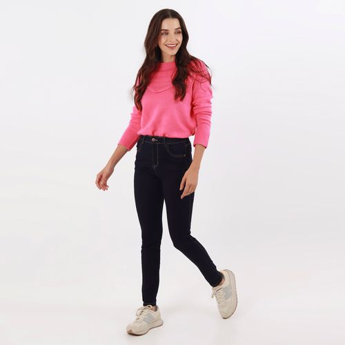 Jean Diva Tiro Medio Bota Skinny