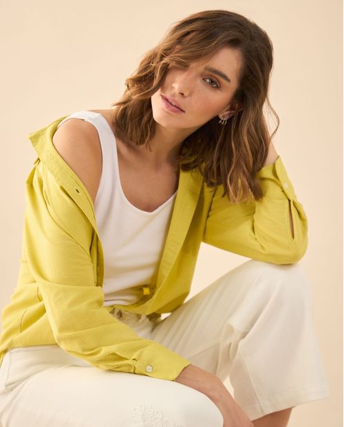 Camisa manga larga clásica para mujer