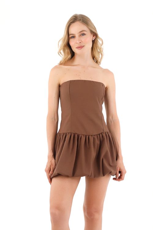 Vestido Corto Nuhain Toupe