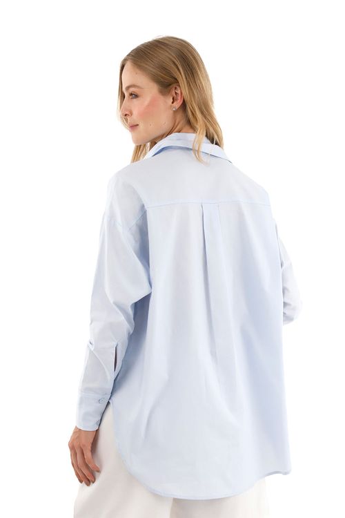 Camisa Boyfriend Haven Azul Claro