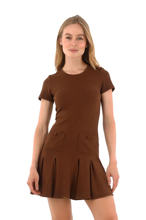 Vestido Corto Amelie Cafe