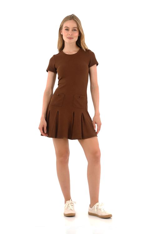 Vestido Corto Amelie Cafe
