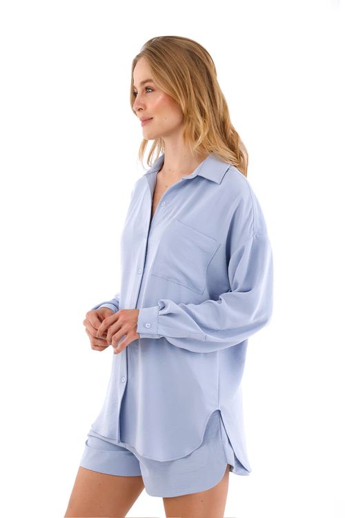 Camisa  Ayden Azul Claro