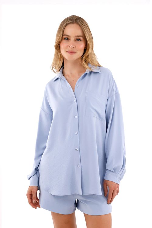 Camisa  Ayden Azul Claro