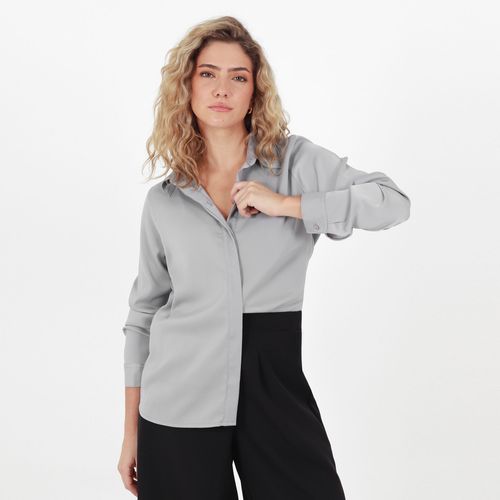 Camisa Cuello Camisero Manga Larga
