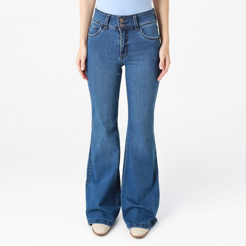 Jean Wonder Tiro Alto Bota Flare