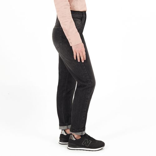 Jean Mom Tiro Alto Bota Skinny