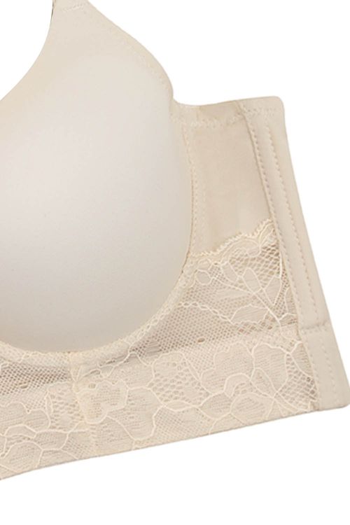 Brasier copa 3/4 en microfibra y encaje