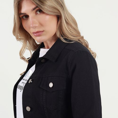 Chaqueta en jean Cuello Sport Manga Larga