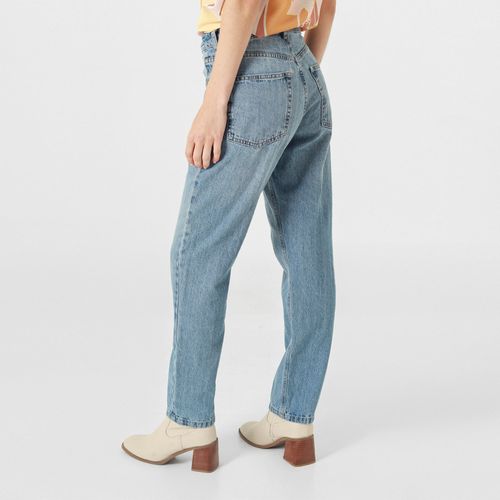 Jean Mom Tiro Alto Bota Skinny