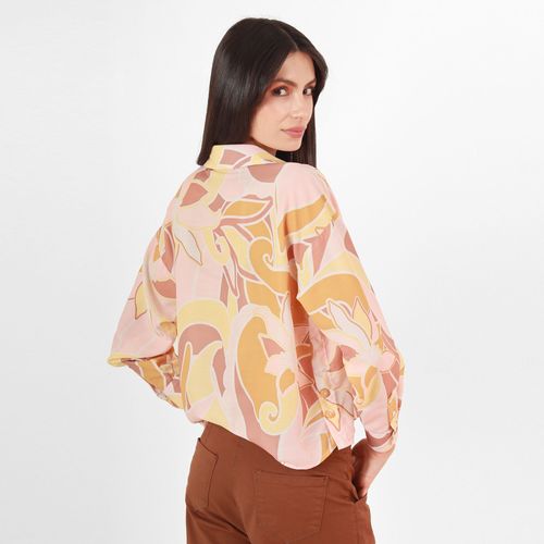 Camisa Cuello Camisero Manga Larga