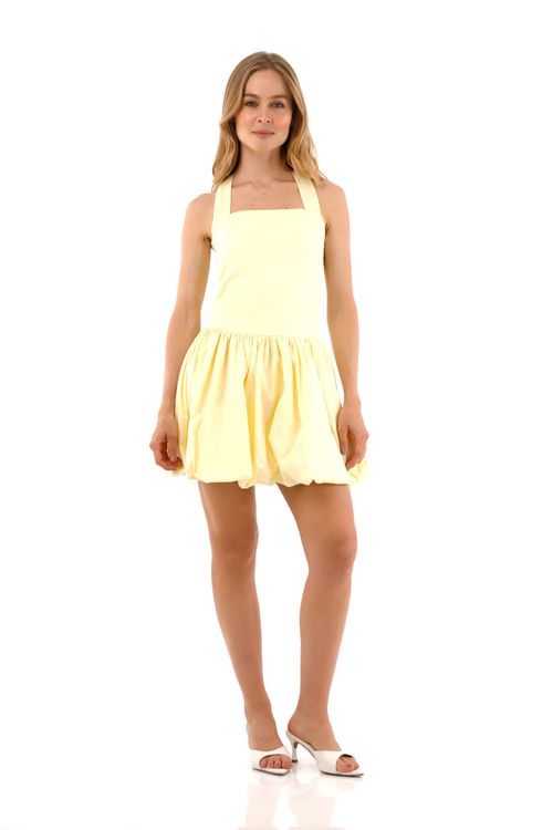 Vestido Corto Miuccia Amarillo