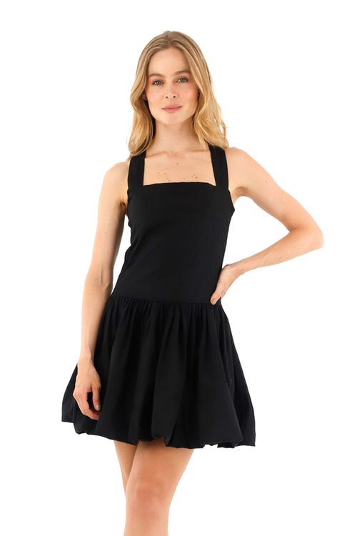 Vestido Corto Miuccia Negro
