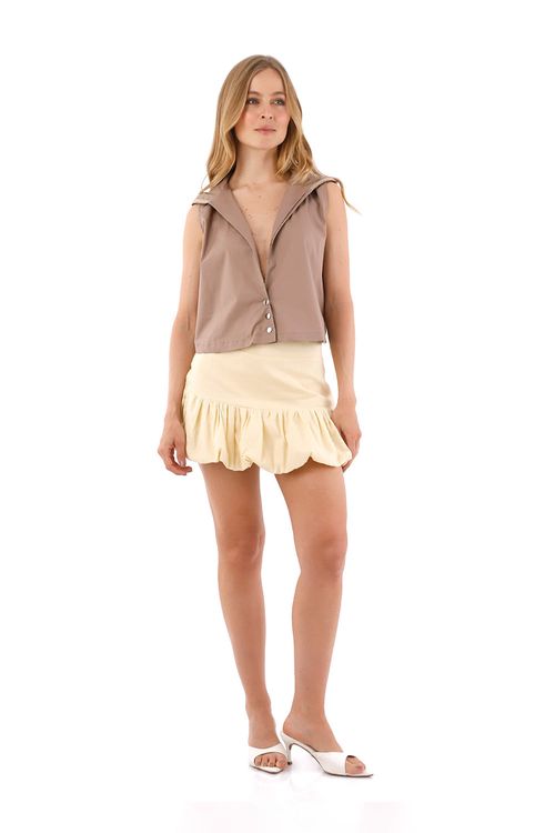 Falda Corta Sylvie Amarillo