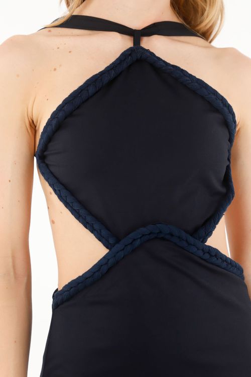 Vestido Largo Lorde Azul_Osc
