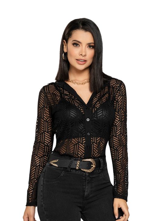 Camisa Mujer Negro Mp 4500
