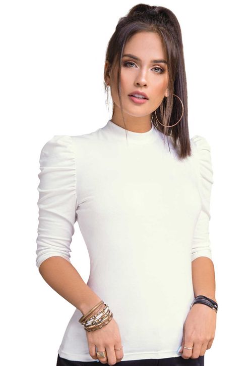 Blusa Juvenil Para Mujer Atypical -Marfil