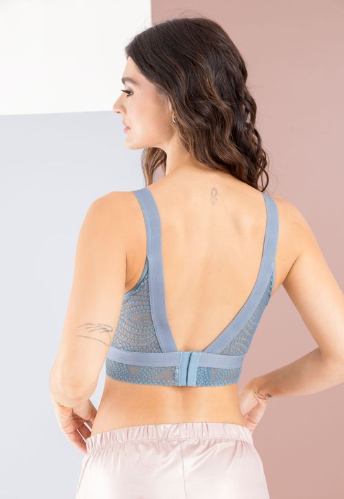 Brasier Mujer Azul Acero Fi 103904