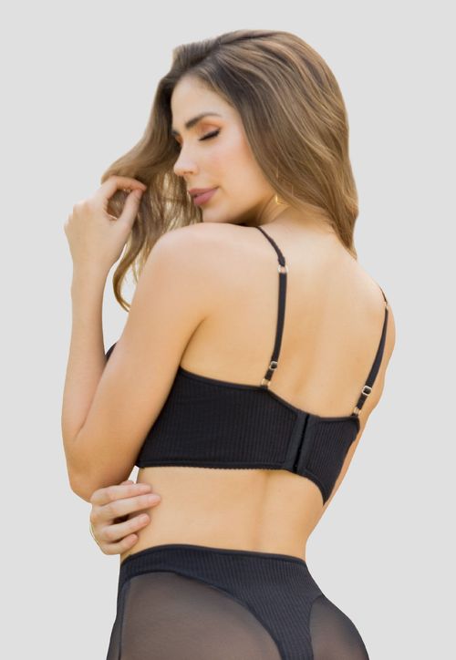 Bustier Mujer Negro Fi 100373