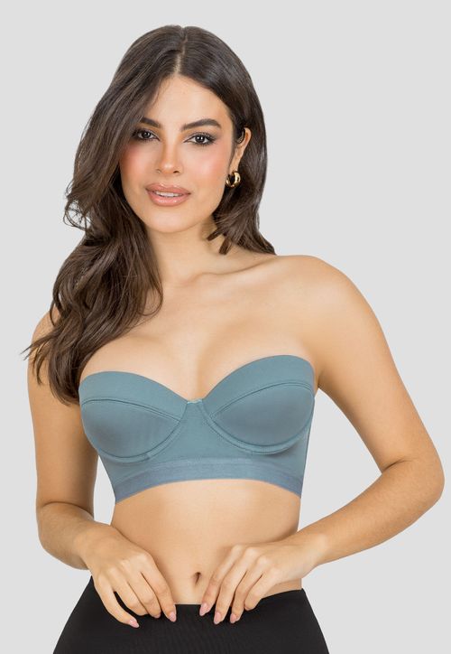 Bustier Mujer Azul Acero Fi 77664