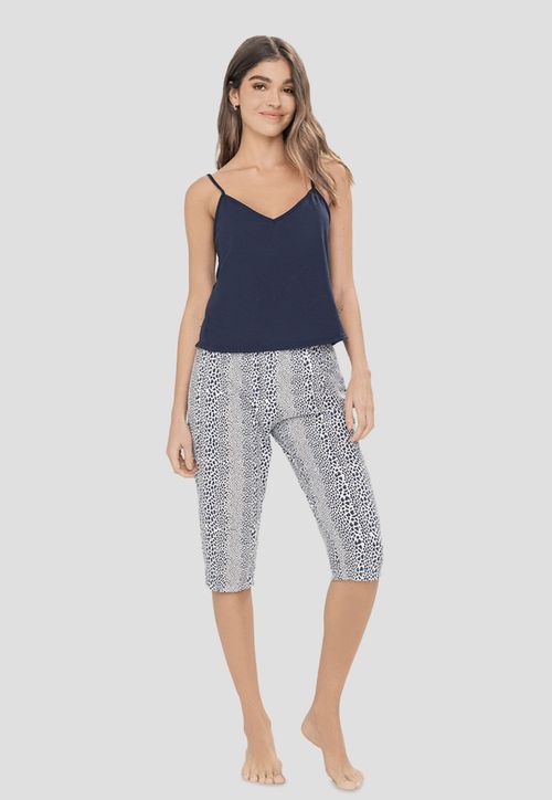 Pijama Mujer Azul Navy Fi 6041