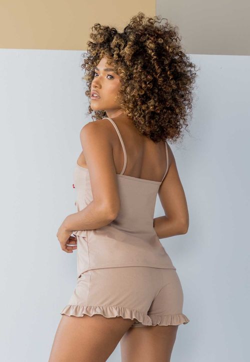 Pijama Mujer Beige FI 100613