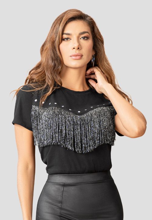 Blusa Mujer Negro Mp 107485
