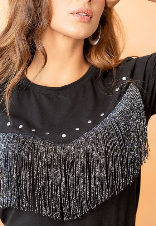 Blusa Mujer Negro Mp 107485