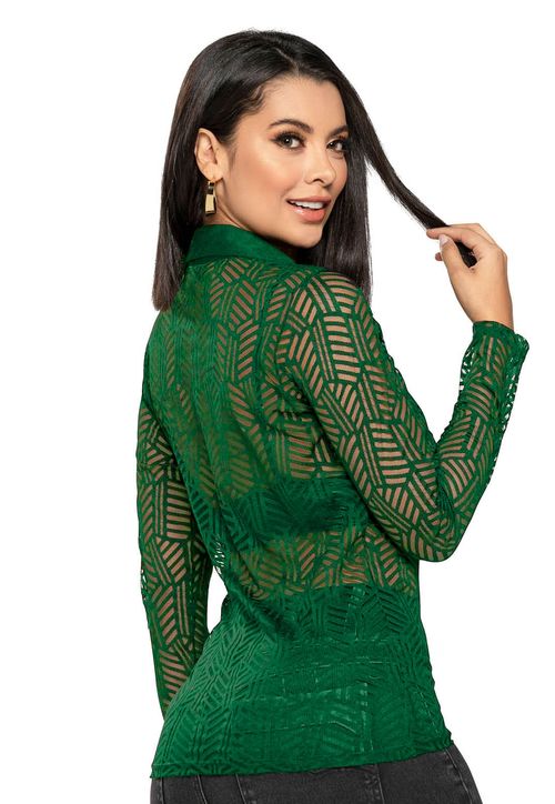 Camisa Mujer Verde Mp 4500