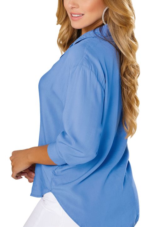 Blusa Mujer Azul Mp 33874