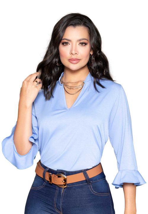 Blusa Mujer Azul Mp 861