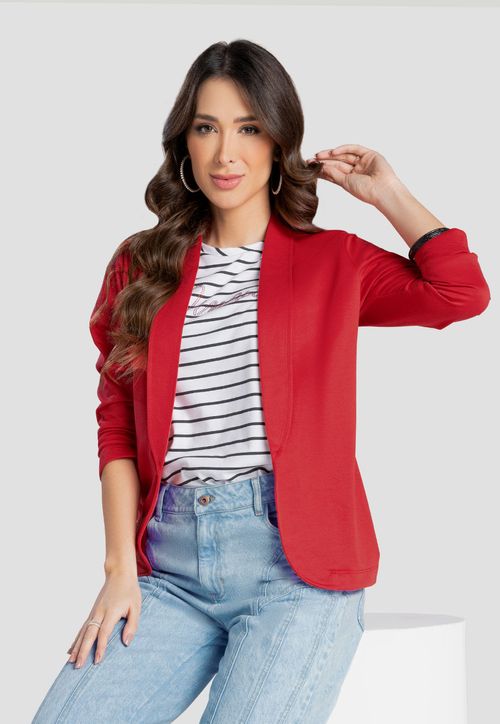 Blazer Mujer Rojo Mp 103988