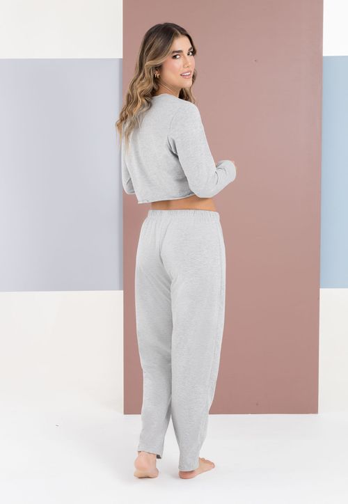 Pijama Mujer Gris Jaspe Fi 103944