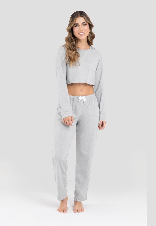 Pijama Mujer Gris Jaspe Fi 103944