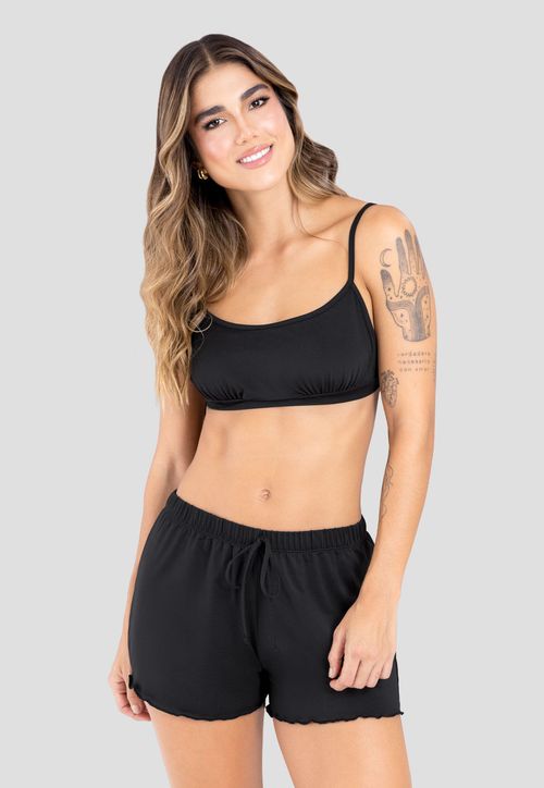 Pijama Mujer Negro Fi 103927
