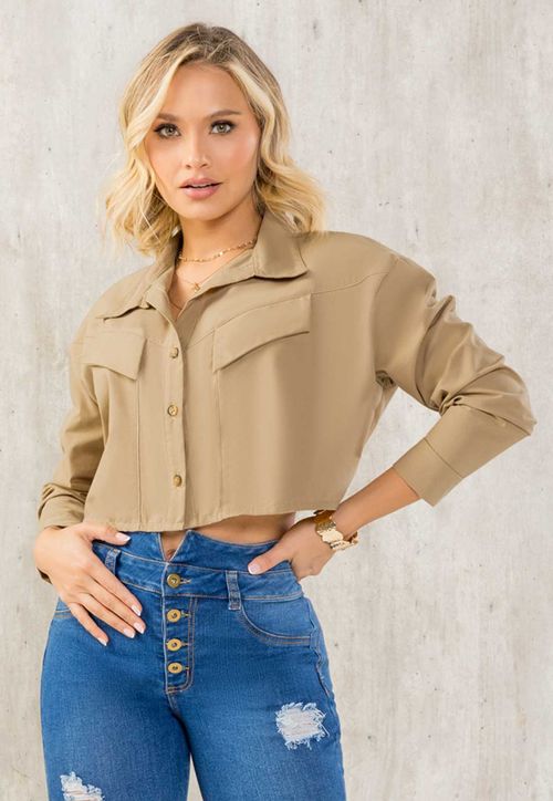 Camisa Mujer Amarillo Mp 100064