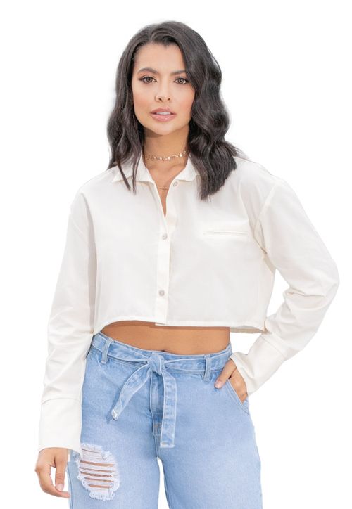 Camisa Mujer Beige Mp 862